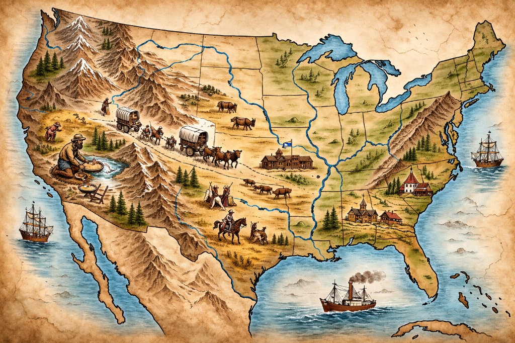 US Landforms Map